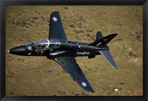 Framed Hawk jet trainer aircraft of the Royal Air Force Print