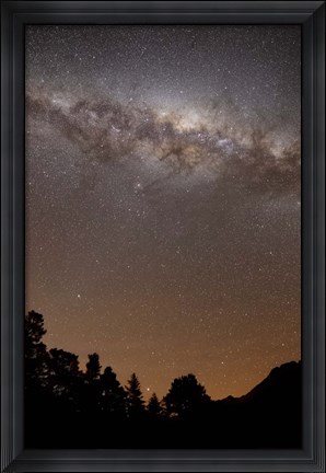 Framed center of the Milky Way above the Sierras, Argentina Print