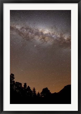 Framed center of the Milky Way above the Sierras, Argentina Print