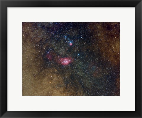 Framed Widefield view of nebulae in Sagittarius Print
