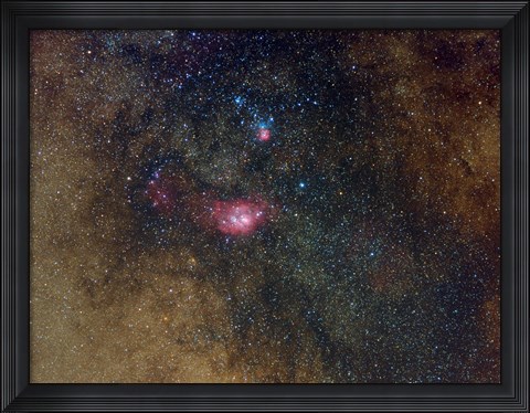 Framed Widefield view of nebulae in Sagittarius Print