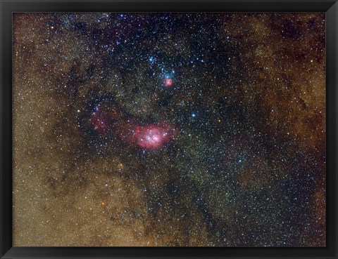 Framed Widefield view of nebulae in Sagittarius Print