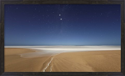 Framed Alpha and Beta Centauri seen from the beach in Miramar, Argentina Print