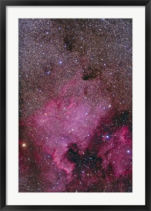 Framed NGC 7000 and the Pelican Nebula Print