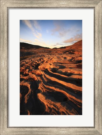 Framed Rock formations in Nordland County, Norway Print