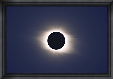 Framed Total eclipse of Sun Print