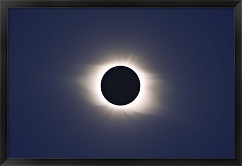 Framed Total eclipse of Sun Print