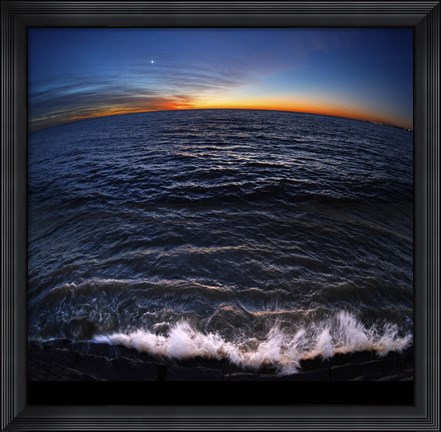 Framed Venus shines brightly before sunrise in Buenos Aires, Argentina Print