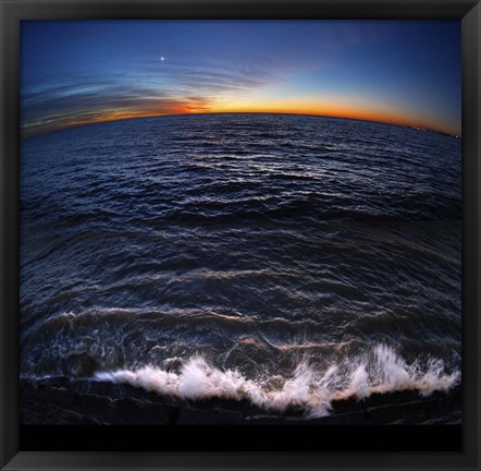 Framed Venus shines brightly before sunrise in Buenos Aires, Argentina Print
