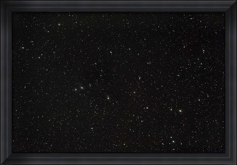 Framed Widefield view of the constellations Virgo and Coma Berenices Print