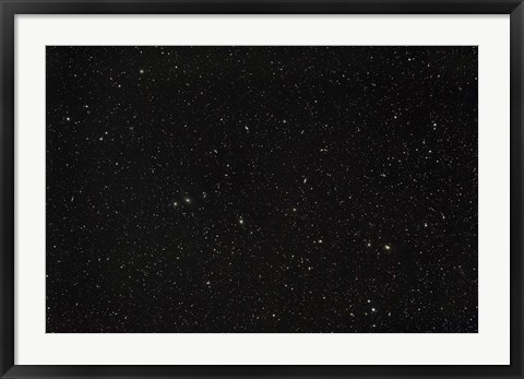 Framed Widefield view of the constellations Virgo and Coma Berenices Print