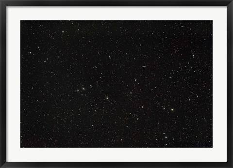 Framed Widefield view of the constellations Virgo and Coma Berenices Print