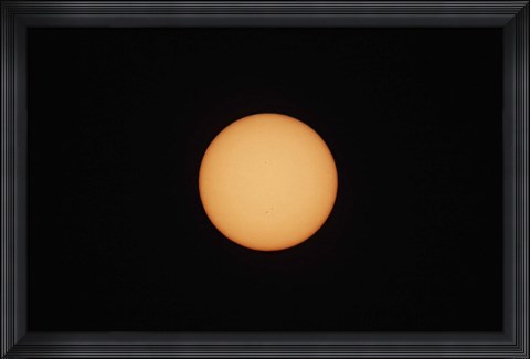 Framed Sunspots on the Sun's surface Print