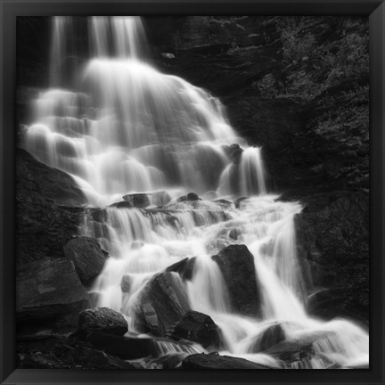 Framed Roasto Waterfall in Nordland, Norway Print