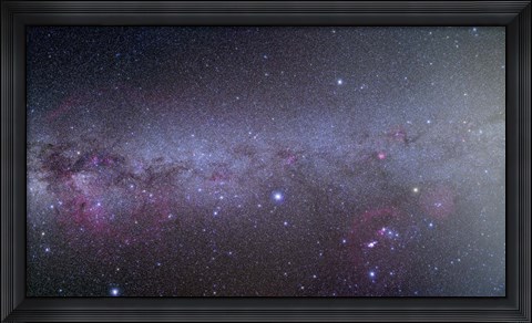 Framed Mosaic of the southern Milky Way from Orion to Vela Print