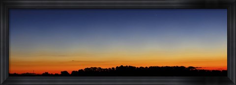 Framed Wide panorama of Comet Panstarrs, Buenos Aires, Argentina Print