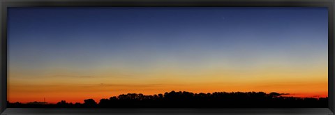 Framed Wide panorama of Comet Panstarrs, Buenos Aires, Argentina Print