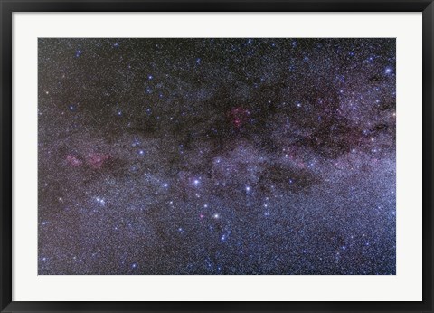 Framed Nebulosity in Cassiopeia showing NGC 7822 and IC 1805 Print