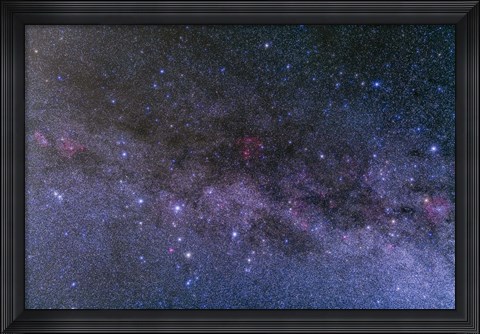 Framed Nebulosity in the constellations Cassiopeia and Cepheus Print