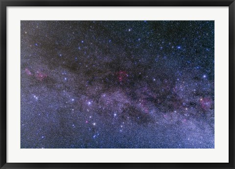 Framed Nebulosity in the constellations Cassiopeia and Cepheus Print