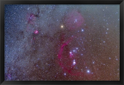 Framed Orion and Monoceros region Print