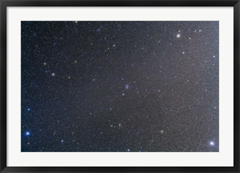 Framed constellation of Cancer with nearby deep sky objects Print