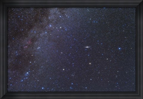 Framed Cassiopeia, Perseus and Andromeda area of the northern autumn sky Print