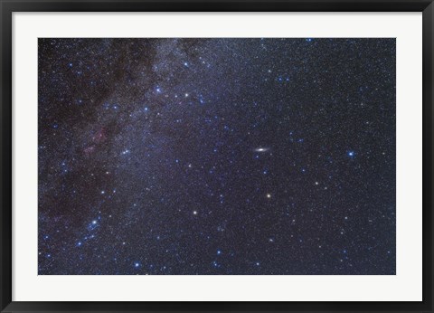 Framed Cassiopeia, Perseus and Andromeda area of the northern autumn sky Print