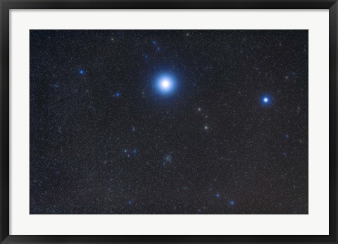Framed Open cluster Messier 41 in the constellation Canis Major Print