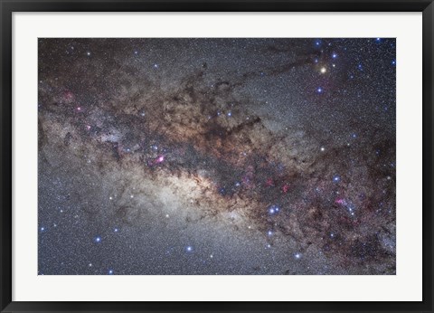 Framed center of the Milky Way through Sagittarius and Scorpius Print