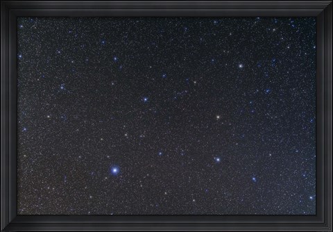 Framed constellation of Virgo Print