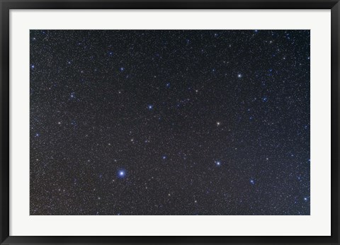 Framed constellation of Virgo Print