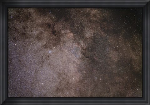 Framed Scutum star cloud in the northern summer Milky Way Print