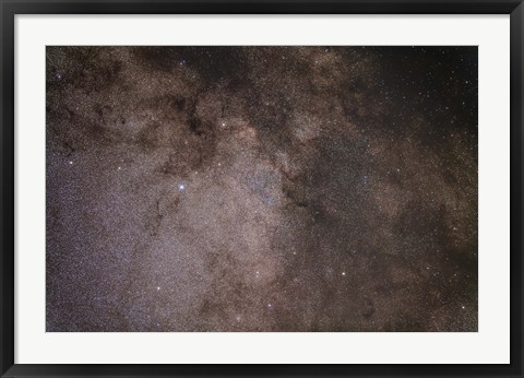 Framed Scutum star cloud in the northern summer Milky Way Print