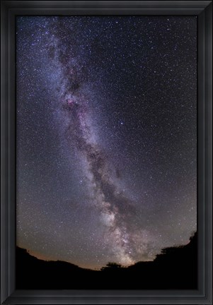Framed summer Milky Way in southern Alberta, Canada Print