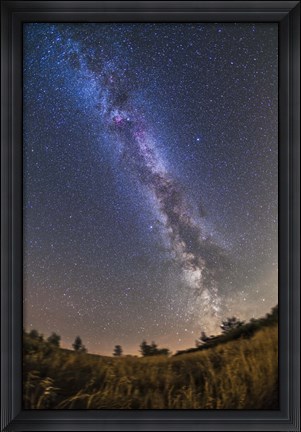 Framed summer Milky Way on a clear moonless evening in Alberta, Canada Print