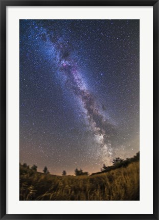 Framed summer Milky Way on a clear moonless evening in Alberta, Canada Print