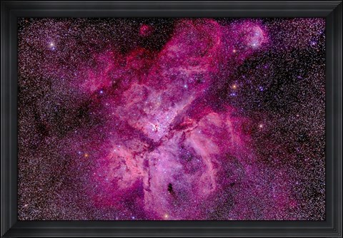 Framed Carina Nebula in the southern sky Print