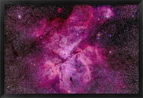 Framed Carina Nebula in the southern sky Print