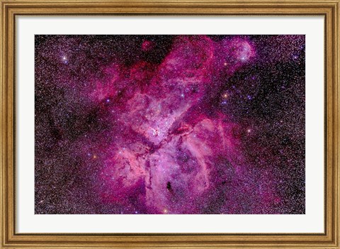 Framed Carina Nebula in the southern sky Print