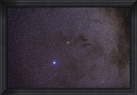 Framed Widefield view of dark nebulae in the Aquila constellation Print