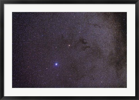 Framed Widefield view of dark nebulae in the Aquila constellation Print