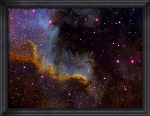 Framed Close-up view of North America nebula Print