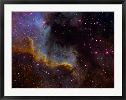 Framed Close-up view of North America nebula Print