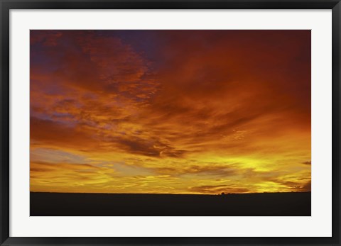 Framed Colorful clouds at sunset in Alberta, Canada Print