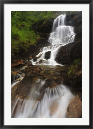 Framed Roasto Falls in Nordland County, Norway Print