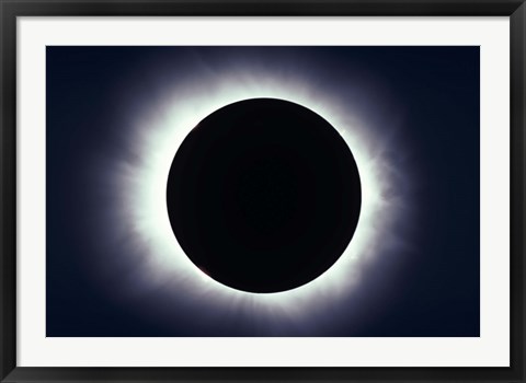 Framed Total solar eclipse taken near Carberry, Manitoba, Canada Print