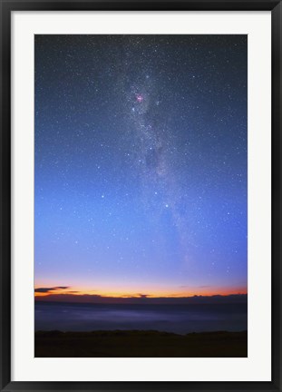 Framed Eta Carina nebula and the Milky Way visible at dawn Print