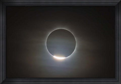 Framed first diamond ring during the total eclipse of the Sun Print