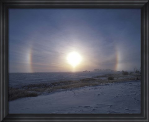 Framed Solar halo, Alberta, Canada Print
